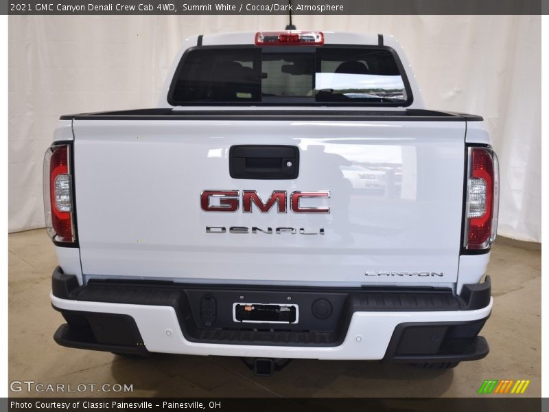 Summit White / Cocoa/Dark Atmosphere 2021 GMC Canyon Denali Crew Cab 4WD