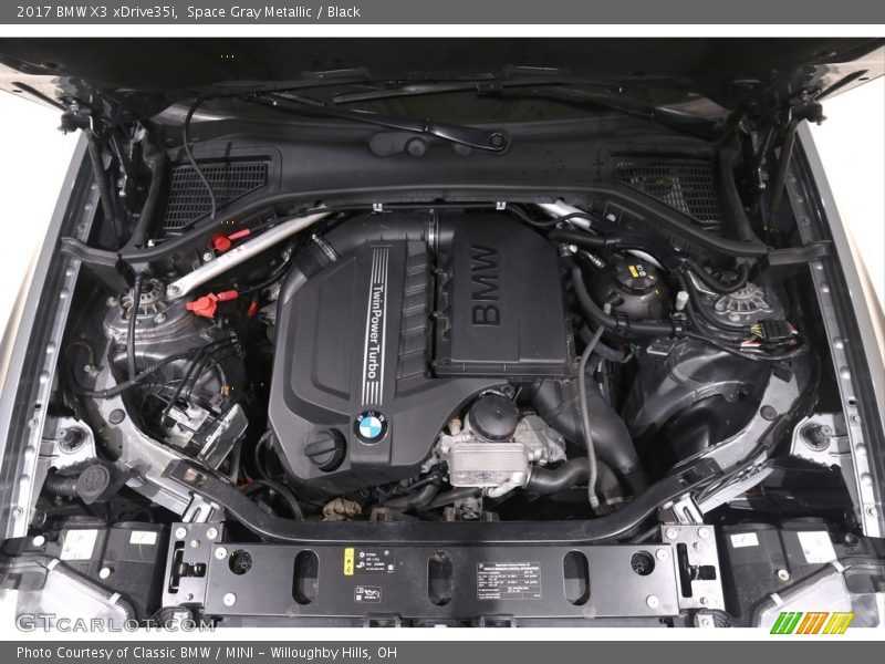 Space Gray Metallic / Black 2017 BMW X3 xDrive35i