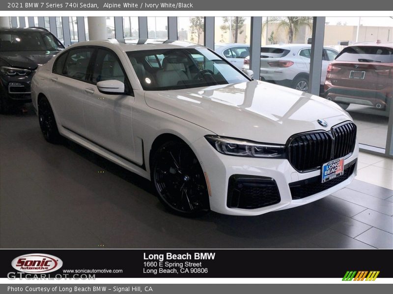 Alpine White / Ivory White/Black 2021 BMW 7 Series 740i Sedan