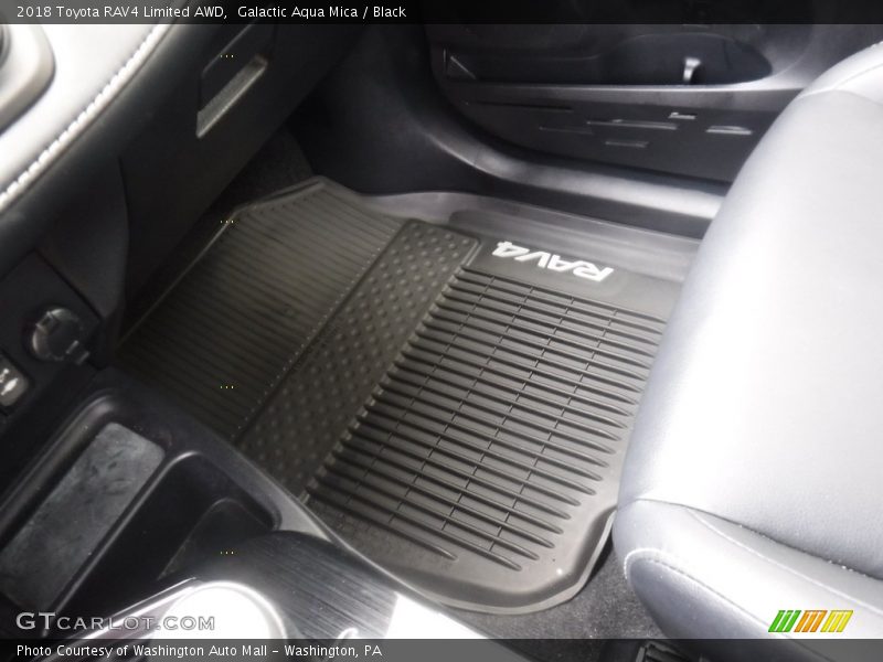 Galactic Aqua Mica / Black 2018 Toyota RAV4 Limited AWD