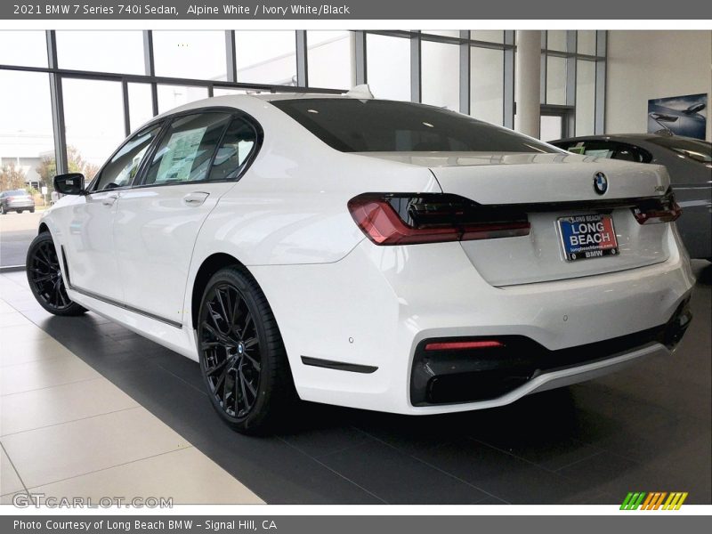 Alpine White / Ivory White/Black 2021 BMW 7 Series 740i Sedan