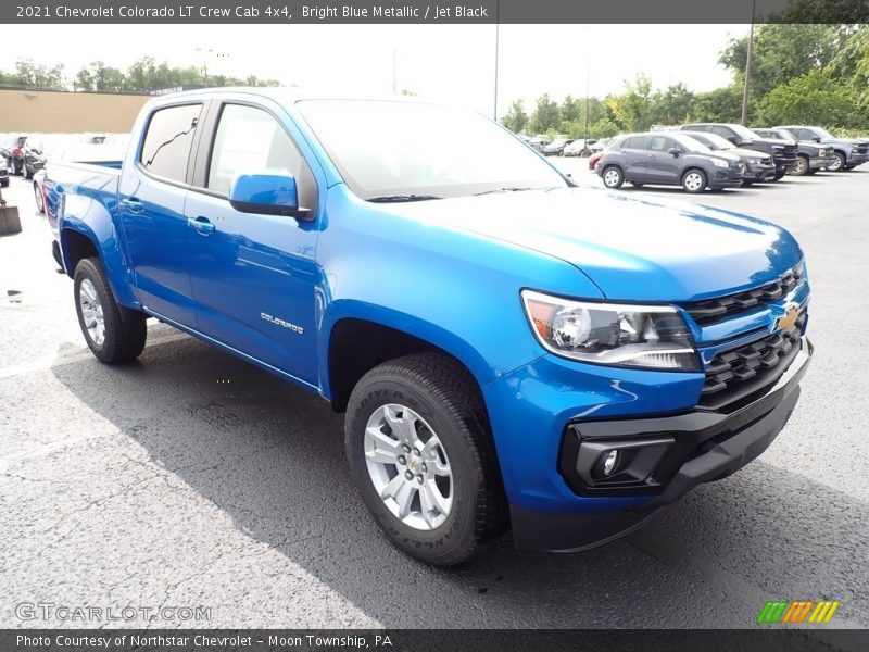 Bright Blue Metallic / Jet Black 2021 Chevrolet Colorado LT Crew Cab 4x4