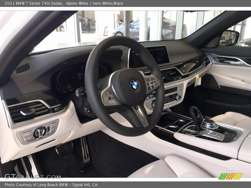 Alpine White / Ivory White/Black 2021 BMW 7 Series 740i Sedan