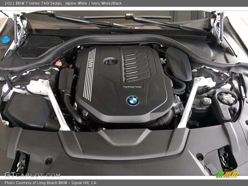 Alpine White / Ivory White/Black 2021 BMW 7 Series 740i Sedan