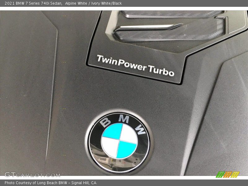Alpine White / Ivory White/Black 2021 BMW 7 Series 740i Sedan