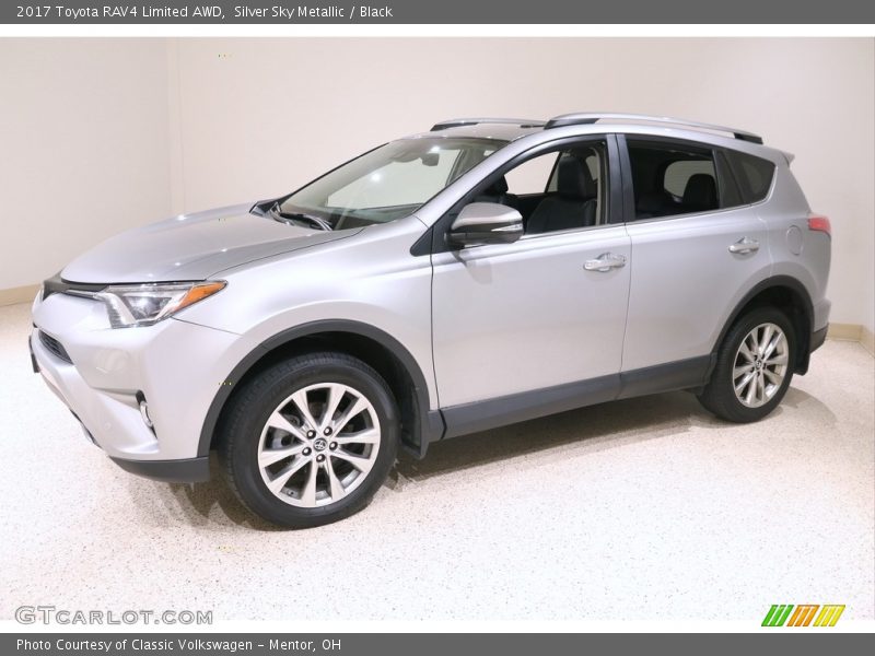Silver Sky Metallic / Black 2017 Toyota RAV4 Limited AWD