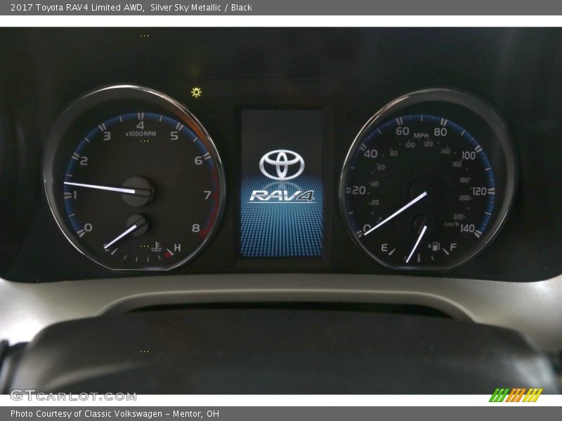 Silver Sky Metallic / Black 2017 Toyota RAV4 Limited AWD