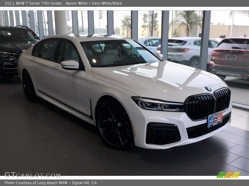 Alpine White / Ivory White/Black 2021 BMW 7 Series 740i Sedan