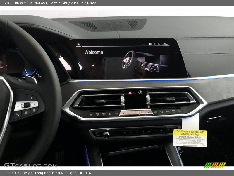 Arctic Gray Metallic / Black 2021 BMW X5 xDrive45e