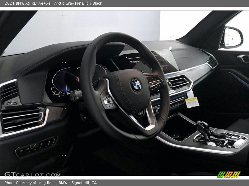 Arctic Gray Metallic / Black 2021 BMW X5 xDrive45e