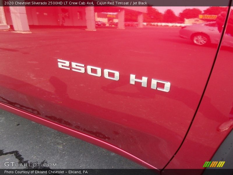 Cajun Red Tintcoat / Jet Black 2020 Chevrolet Silverado 2500HD LT Crew Cab 4x4