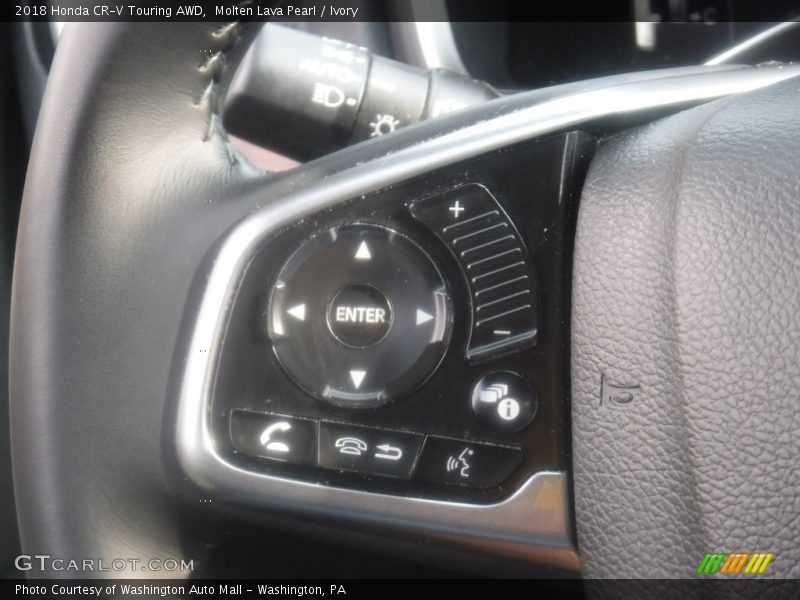 Molten Lava Pearl / Ivory 2018 Honda CR-V Touring AWD