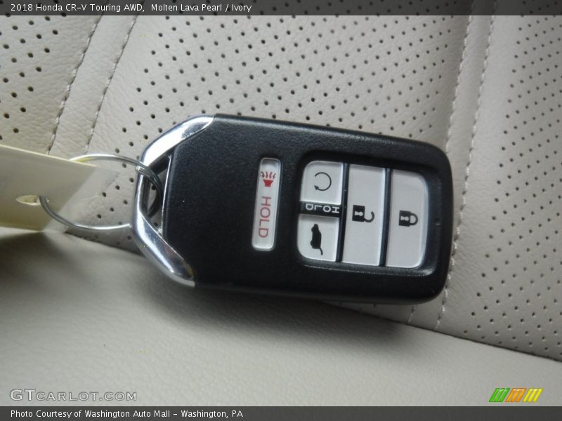 Molten Lava Pearl / Ivory 2018 Honda CR-V Touring AWD