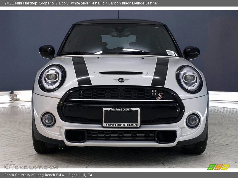 White Silver Metallic / Carbon Black Lounge Leather 2021 Mini Hardtop Cooper S 2 Door