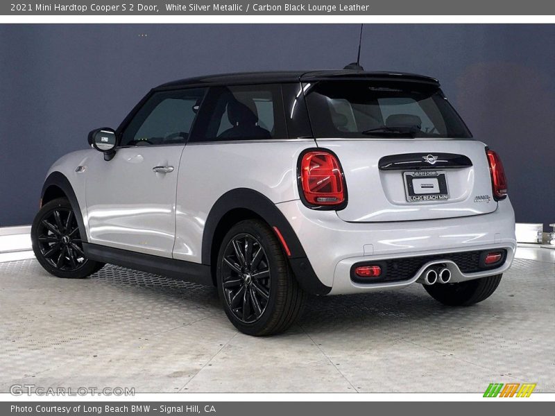 White Silver Metallic / Carbon Black Lounge Leather 2021 Mini Hardtop Cooper S 2 Door