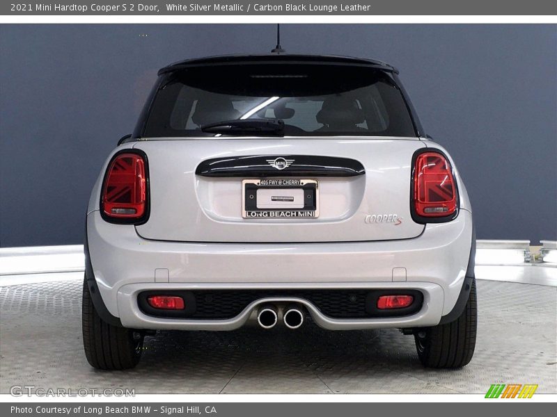 White Silver Metallic / Carbon Black Lounge Leather 2021 Mini Hardtop Cooper S 2 Door