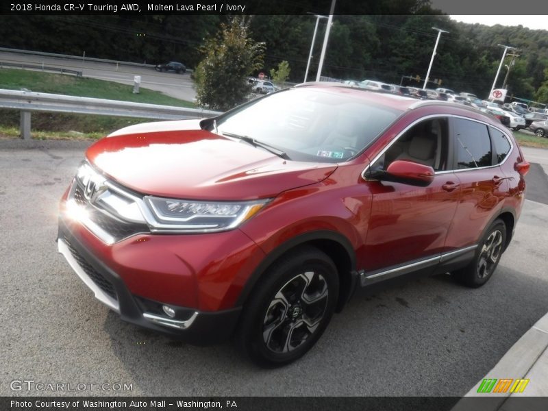 Molten Lava Pearl / Ivory 2018 Honda CR-V Touring AWD