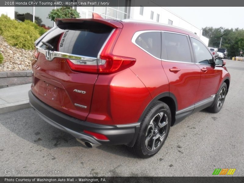 Molten Lava Pearl / Ivory 2018 Honda CR-V Touring AWD