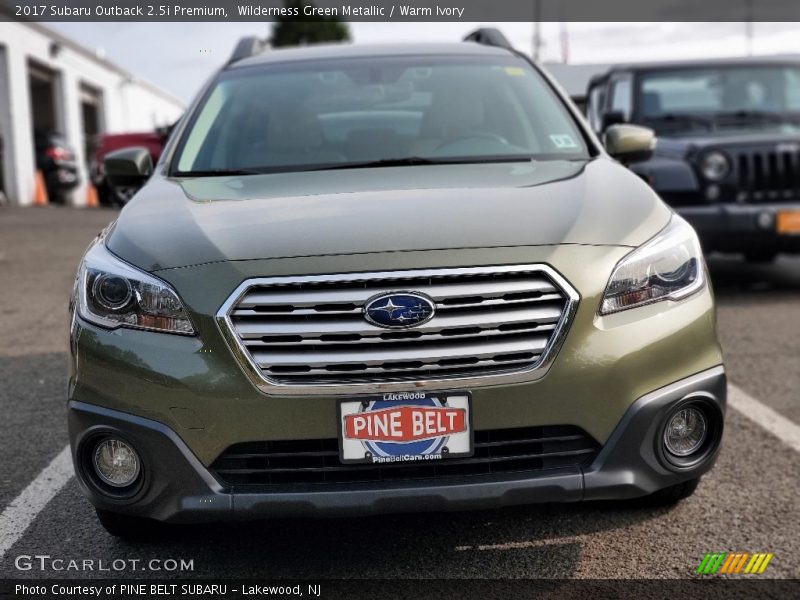 Wilderness Green Metallic / Warm Ivory 2017 Subaru Outback 2.5i Premium