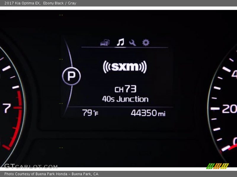 Ebony Black / Gray 2017 Kia Optima EX
