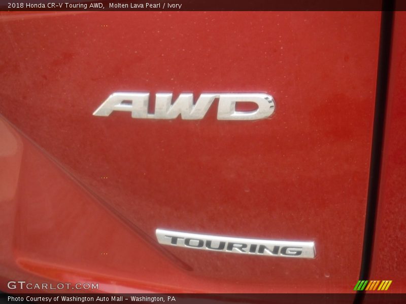Molten Lava Pearl / Ivory 2018 Honda CR-V Touring AWD