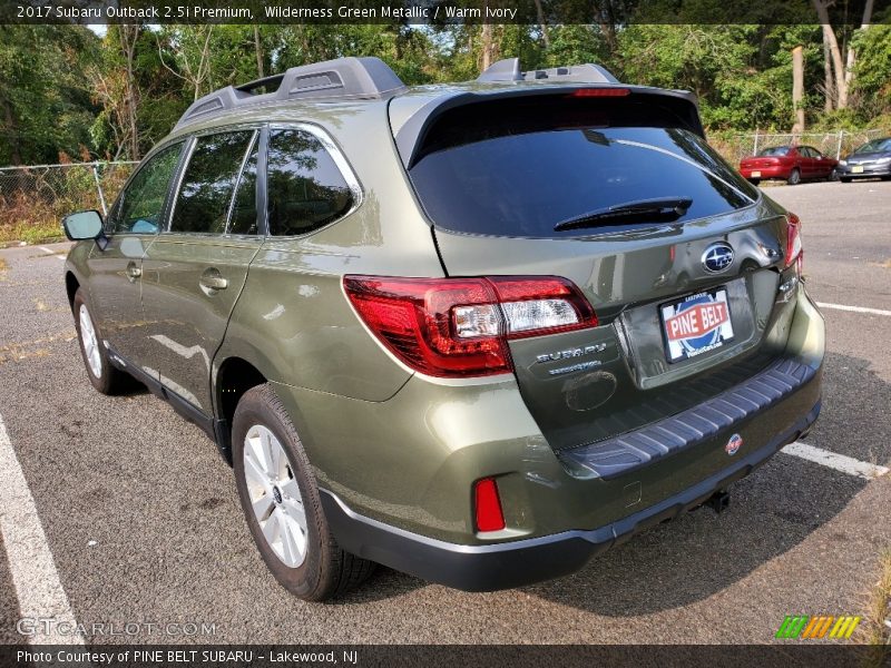 Wilderness Green Metallic / Warm Ivory 2017 Subaru Outback 2.5i Premium