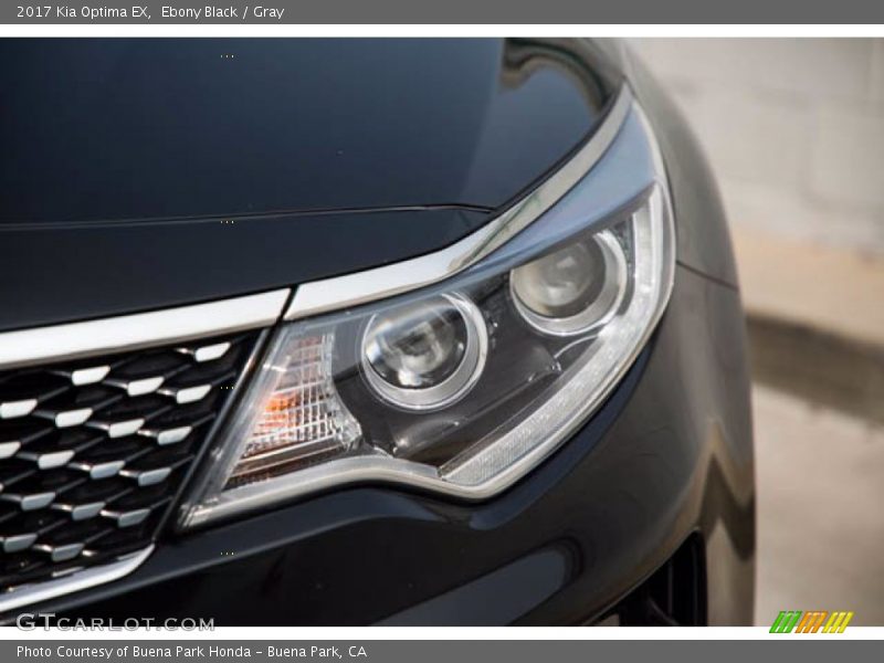 Ebony Black / Gray 2017 Kia Optima EX