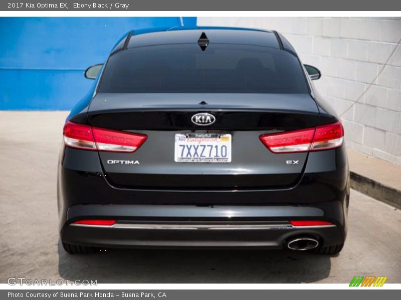 Ebony Black / Gray 2017 Kia Optima EX