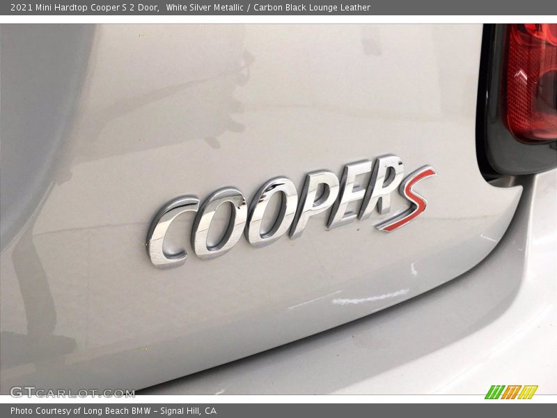 White Silver Metallic / Carbon Black Lounge Leather 2021 Mini Hardtop Cooper S 2 Door