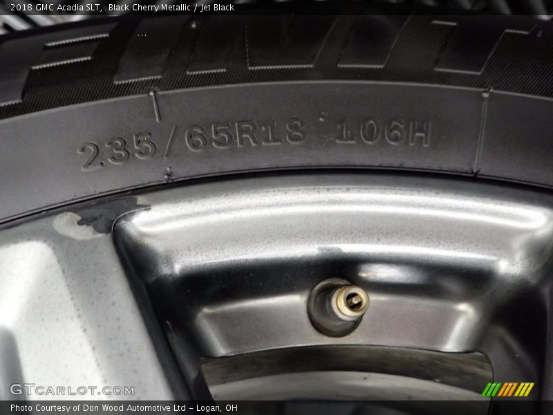 Black Cherry Metallic / Jet Black 2018 GMC Acadia SLT