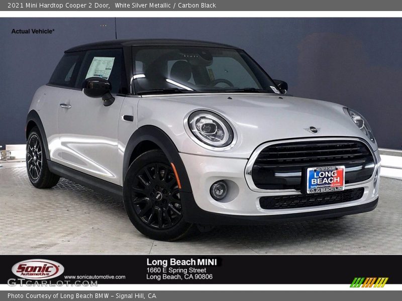 White Silver Metallic / Carbon Black 2021 Mini Hardtop Cooper 2 Door