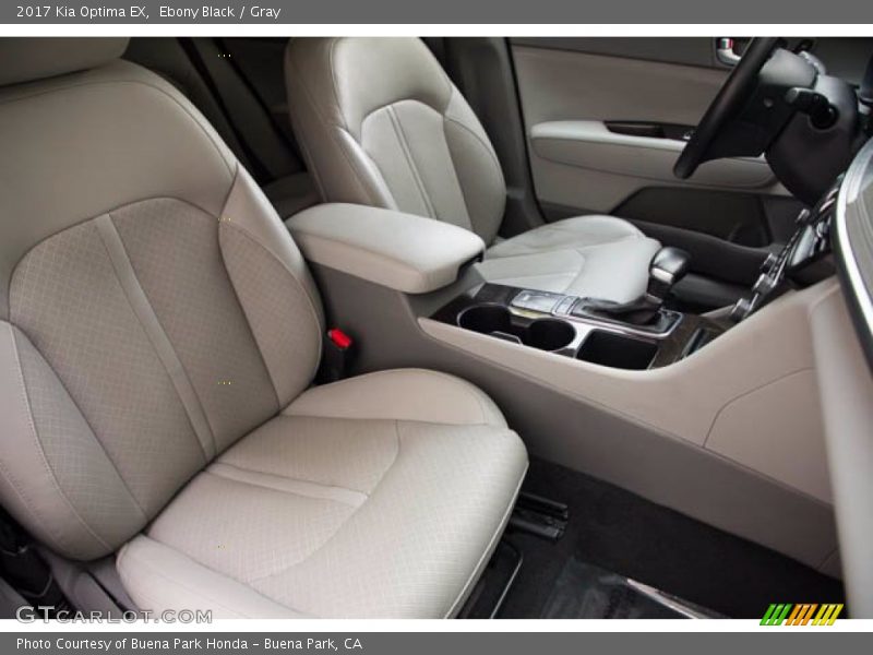 Ebony Black / Gray 2017 Kia Optima EX