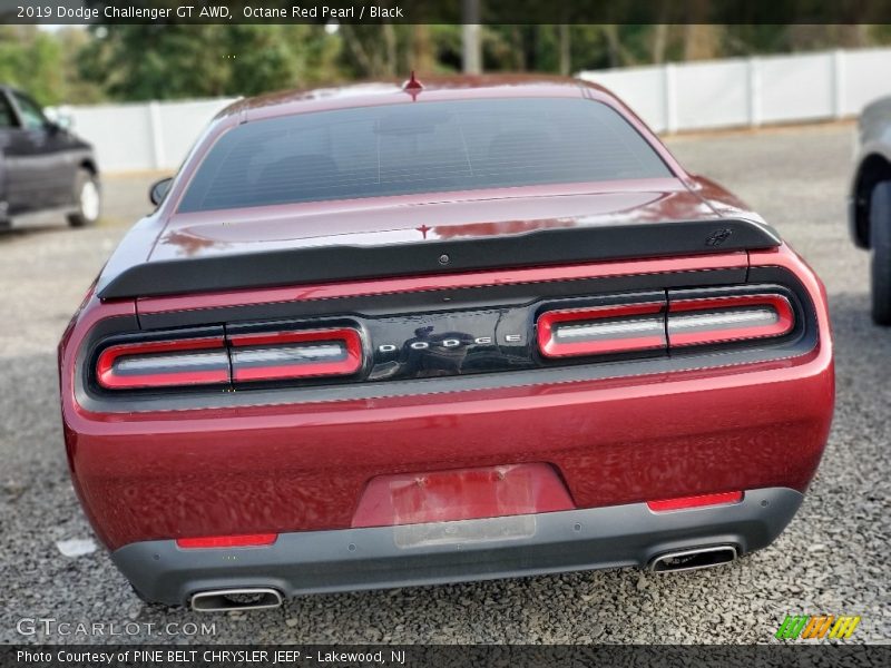 Octane Red Pearl / Black 2019 Dodge Challenger GT AWD