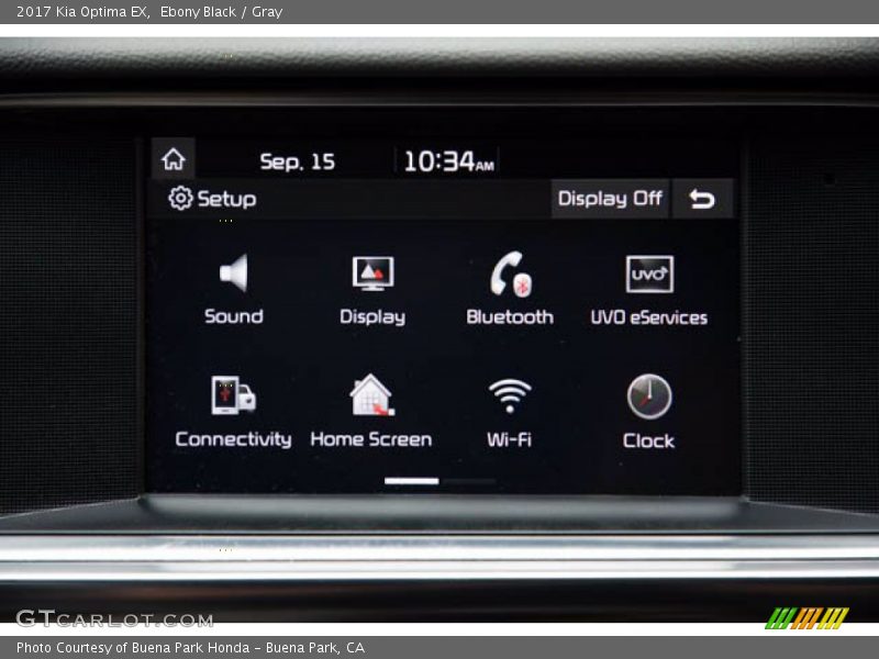 Ebony Black / Gray 2017 Kia Optima EX