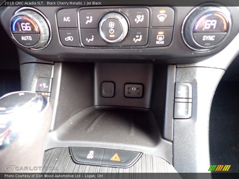 Black Cherry Metallic / Jet Black 2018 GMC Acadia SLT