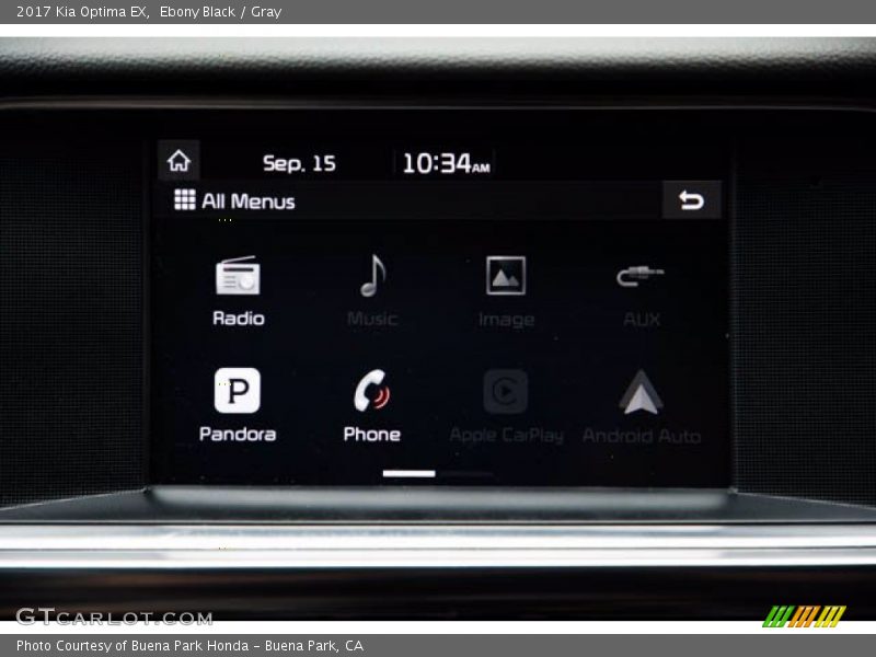 Ebony Black / Gray 2017 Kia Optima EX