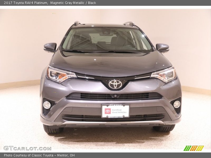 Magnetic Gray Metallic / Black 2017 Toyota RAV4 Platinum