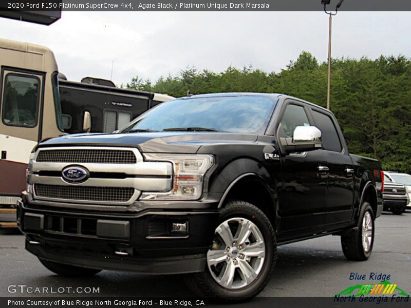 Agate Black / Platinum Unique Dark Marsala 2020 Ford F150 Platinum SuperCrew 4x4
