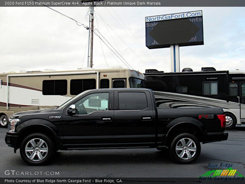 Agate Black / Platinum Unique Dark Marsala 2020 Ford F150 Platinum SuperCrew 4x4
