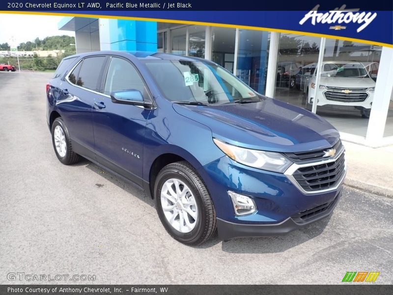 Pacific Blue Metallic / Jet Black 2020 Chevrolet Equinox LT AWD