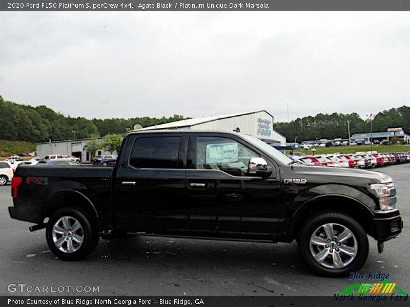 Agate Black / Platinum Unique Dark Marsala 2020 Ford F150 Platinum SuperCrew 4x4