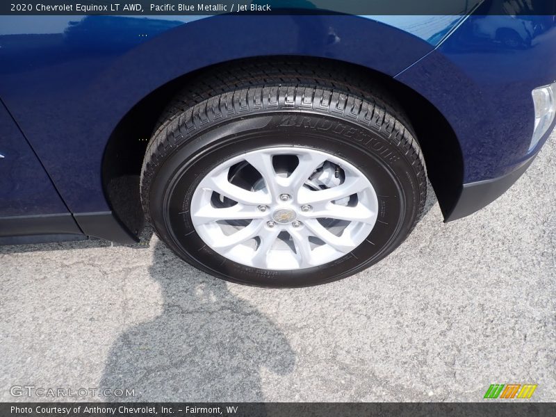 Pacific Blue Metallic / Jet Black 2020 Chevrolet Equinox LT AWD