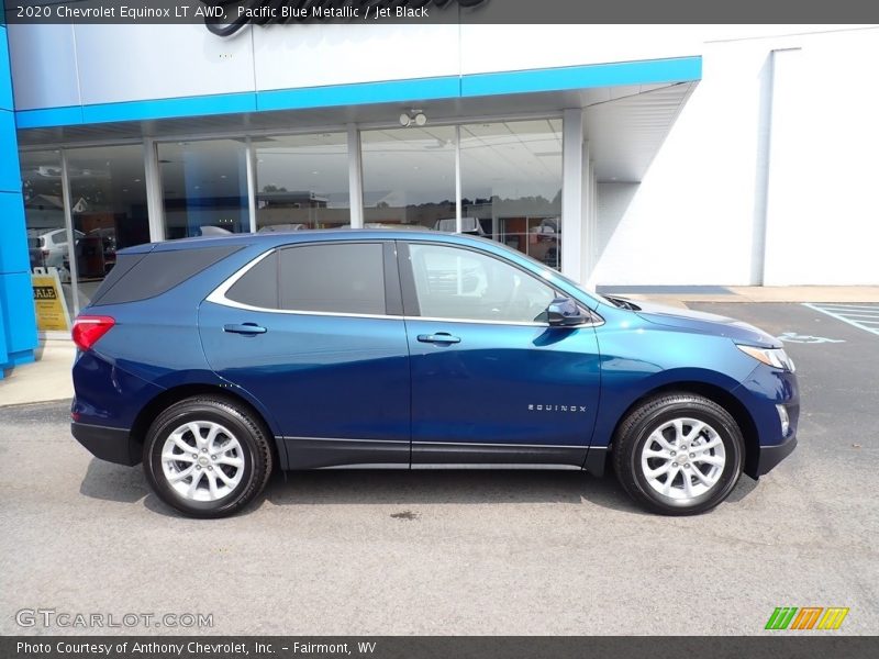 Pacific Blue Metallic / Jet Black 2020 Chevrolet Equinox LT AWD