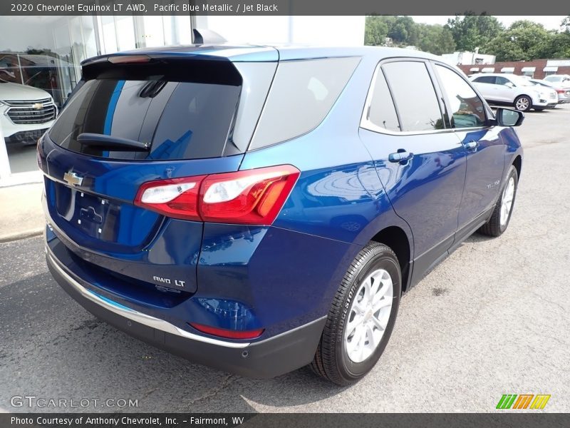Pacific Blue Metallic / Jet Black 2020 Chevrolet Equinox LT AWD