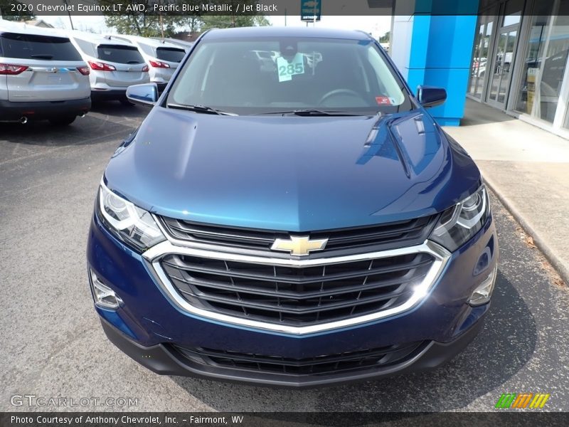 Pacific Blue Metallic / Jet Black 2020 Chevrolet Equinox LT AWD