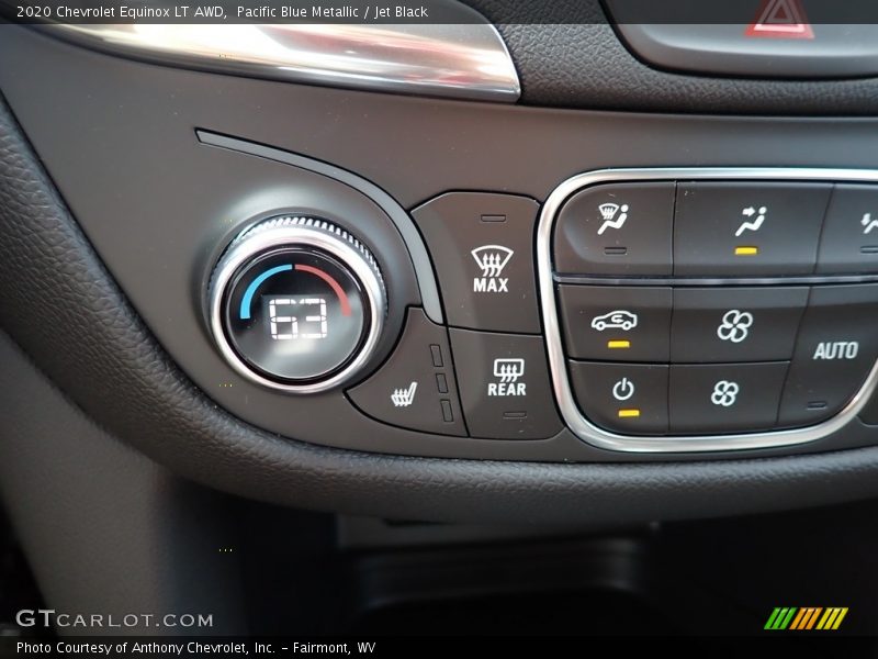 Pacific Blue Metallic / Jet Black 2020 Chevrolet Equinox LT AWD