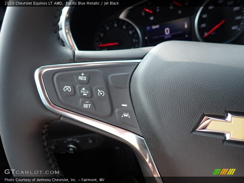 Pacific Blue Metallic / Jet Black 2020 Chevrolet Equinox LT AWD