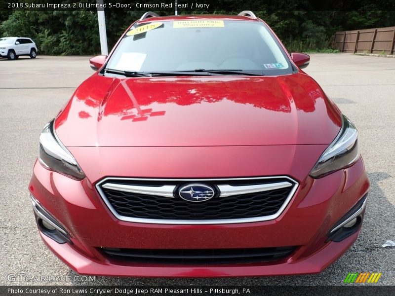 Crimson Red Pearl / Ivory 2018 Subaru Impreza 2.0i Limited 5-Door