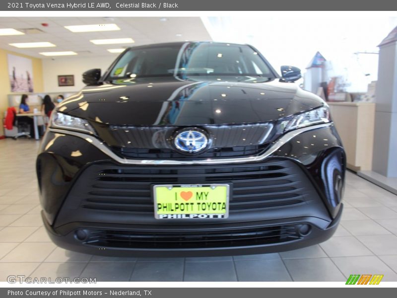 Celestial Black / Black 2021 Toyota Venza Hybrid LE AWD