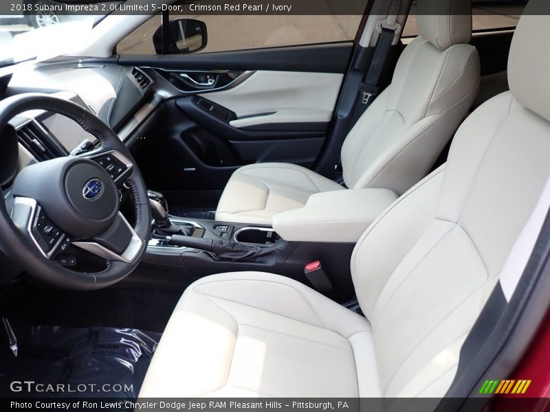 Front Seat of 2018 Impreza 2.0i Limited 5-Door